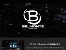 Tablet Screenshot of belmonte-productions.com